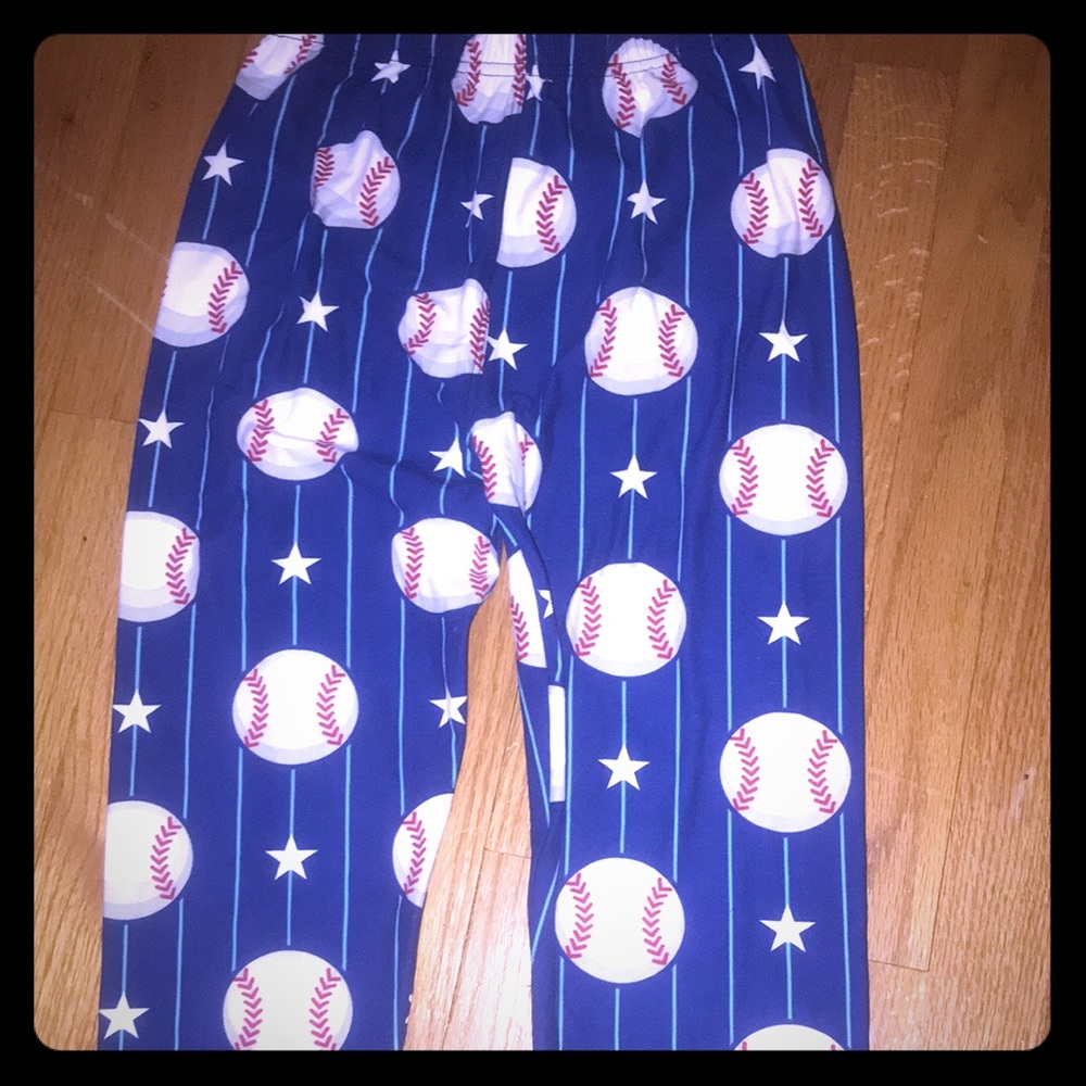 Baseball leggings one size